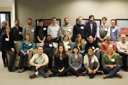 A group photo of workshop participants gathered together at SESYNC